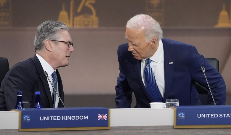 Biden NATO Summit Confusion Includes Bizarre Gestures—and Even a Struggle With a Chair 