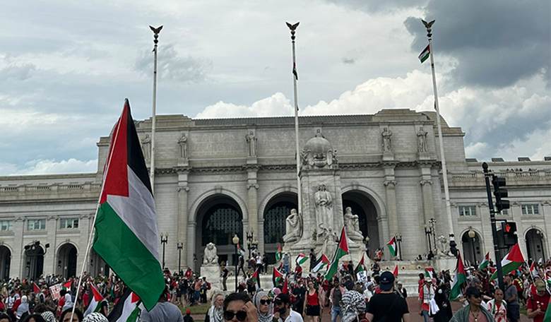 Sanitizing Violent, Flag-Burning Pro-Hamas Protesters