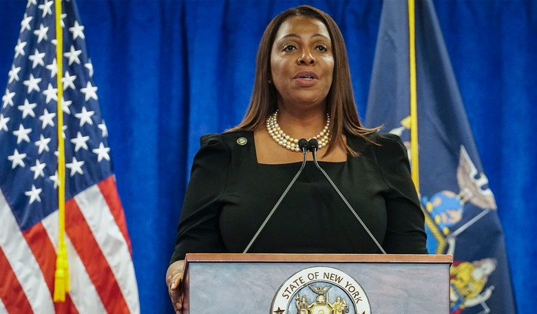 Letitia James' Histrionics Are Lawyer Table-Pounding 