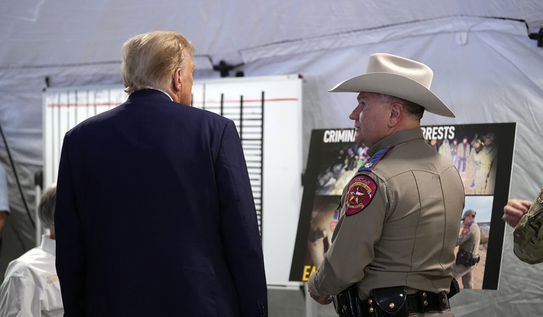 Donald Trump at Border Confirms He Spoke to Laken Riley's Parents
