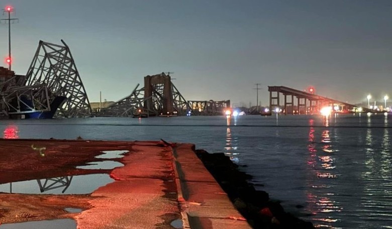 'Mass Casualty Event': Maryland's Francis Scott Key Bridge Collapses After Cargo Ship Strike