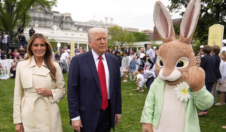 Watch: Trump 'Goes There' During WH Easter Egg Roll, and the Bunny's Reaction Was Priceless