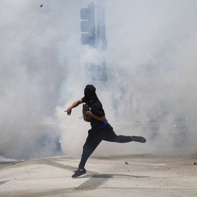 LA Man Finds Out That Throwing Concrete Blocks at ICE Vehicles Earns You a Temporary New Residence