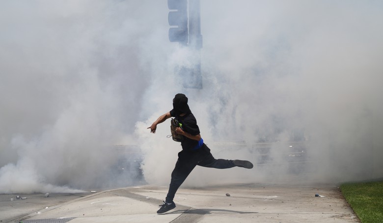 Man Who Went Viral for Throwing Rocks at Law Enforcement Vehicles During LA Riots Has Been Captured