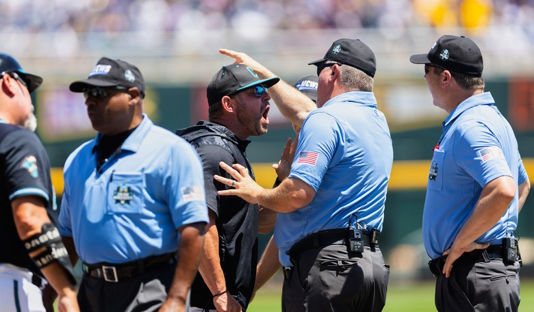 Flop, Eject, Suspend: NCAA Umpires Turn CWS Into a Farce