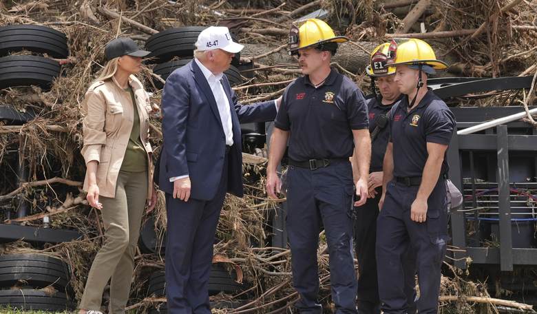 Watch: Trump and First Lady Tour Flood Devastation in Texas, Reveal Special Gift From Camp Mystic