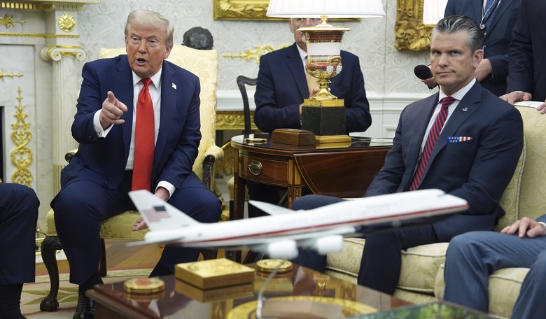 Trump Astride at Seven Months