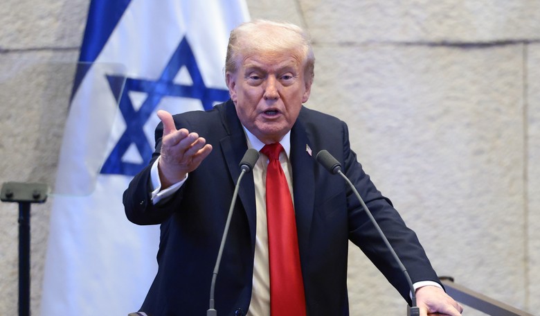 Watch: Trump Goes Off Script During Knesset Speech, and Everyone in the Chamber Goes Crazy
