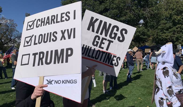 'Kings Get Guillotines': Leftists Show Out Threatening Trump