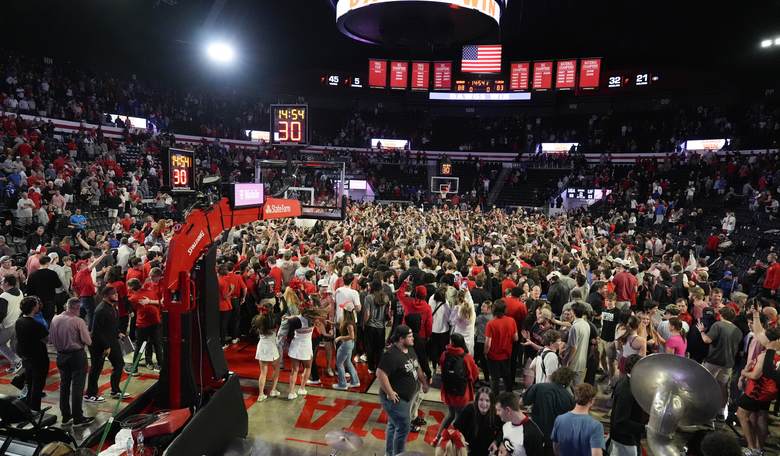 You've Never Seen Fans Storm the Court Quite Like This
