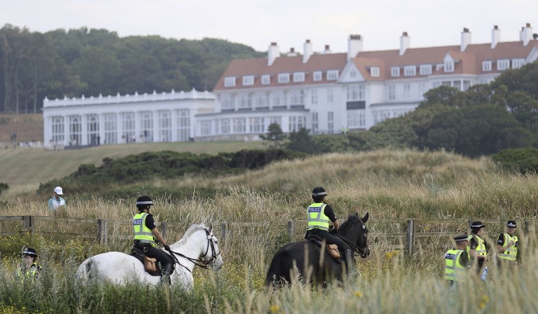 Pro-Palestinian Activists in Scotland Vandalize Trump Golf Course