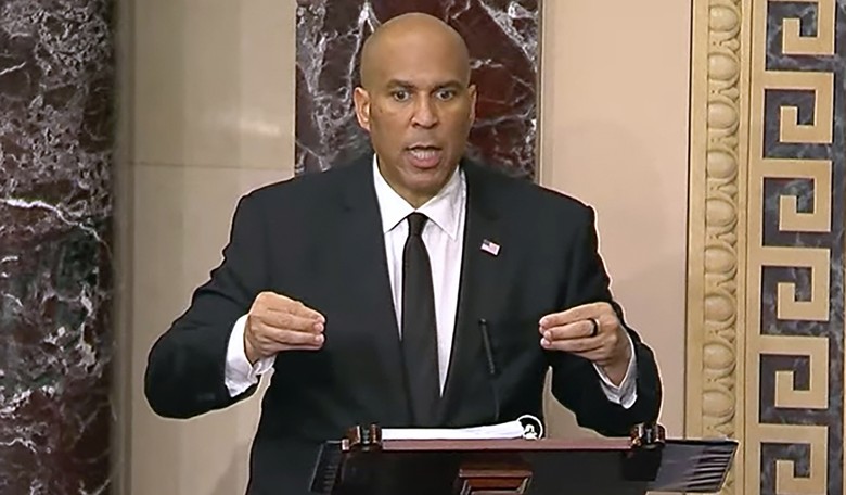 Cory Booker's Blab-a-Thon Underlines 'Fact-Checker' Tilt