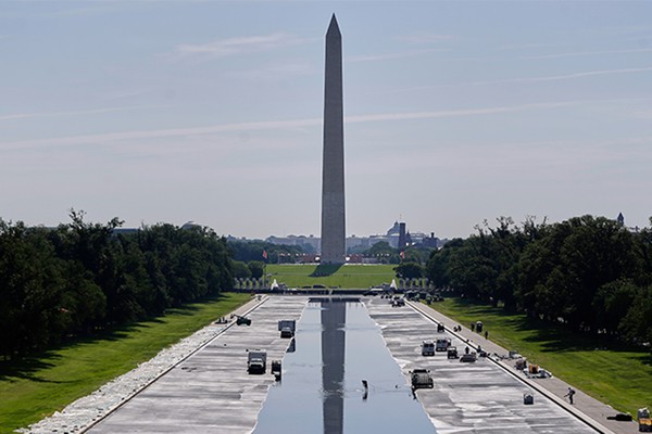 A Chilling Message Just Appeared on the National Mall