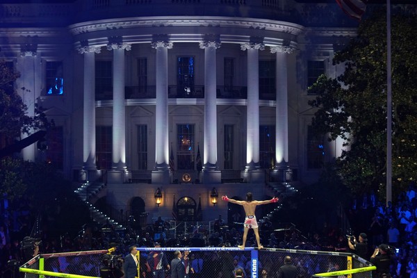 Here's What Dems Were Up to During Trump's UFC Freedom 250 Fight