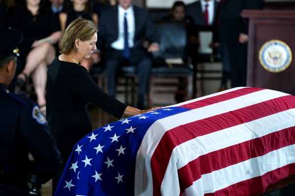 President Trump and Others Bid Farewell to 'Tough Cookie' Lindsey Graham at Memorial Service 
