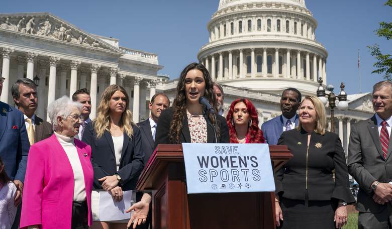 Watch Democrats Take a U-Turn on Men in Women's Sports