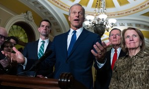 'We're Going to Find Out' Whether Thune Should Stay Majority Leader, Trump Says
