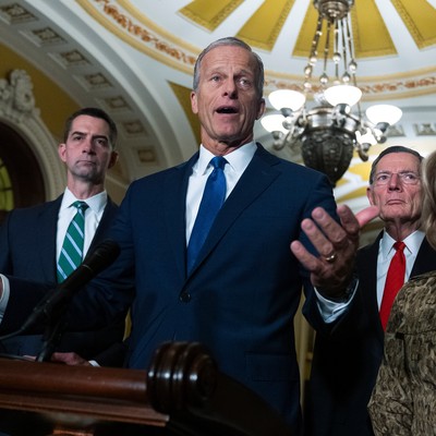 'We're Going to Find Out' Whether Thune Should Stay Majority Leader, Trump Says