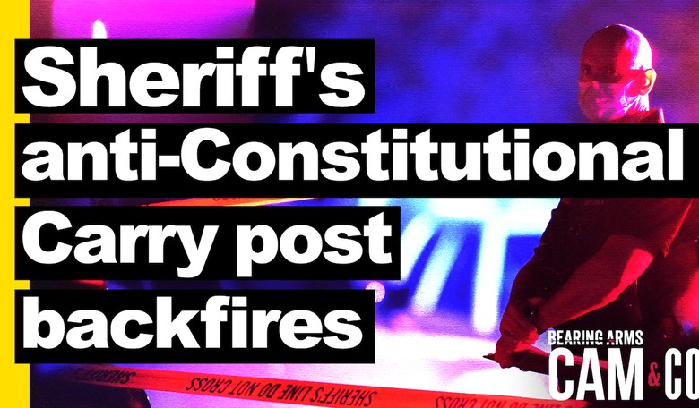 Sheriff's anti-Constitutional Carry post backfires