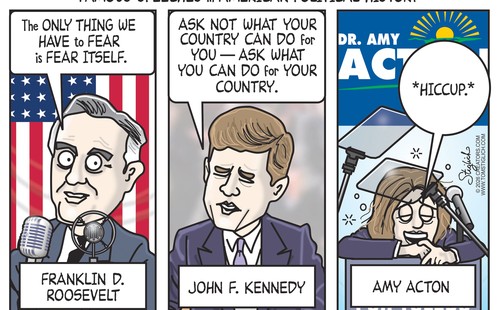Political cartoon by Tom Stiglich