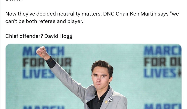 Hogg Kicked Out of DNC