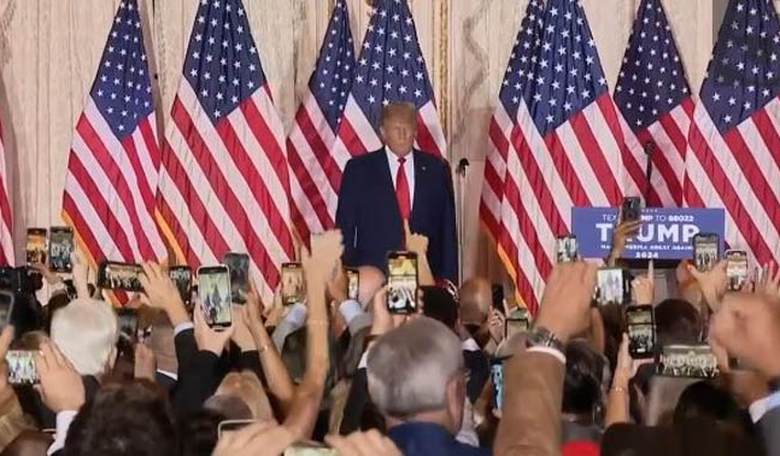 Trump announces he's running 'in order to make America great and glorious again'