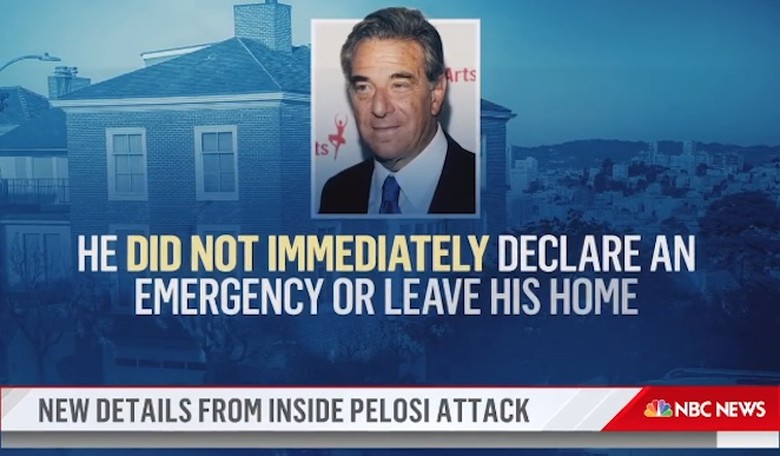 NBC: Paul Pelosi walked away from police before hammer attack