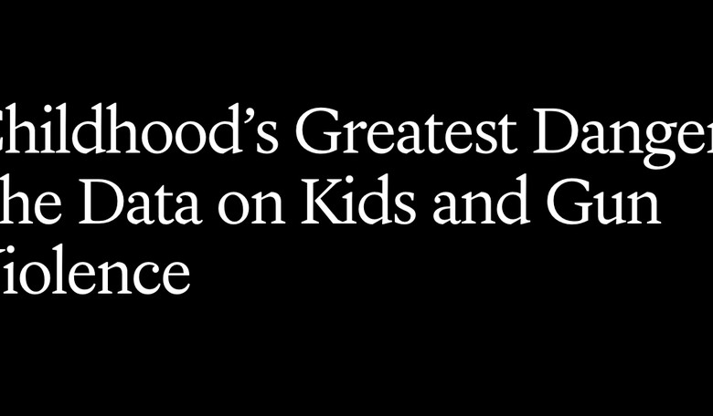 About that story on firearms deaths in children...