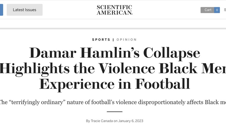 SciAm: Damar Hamlin's injury was racist