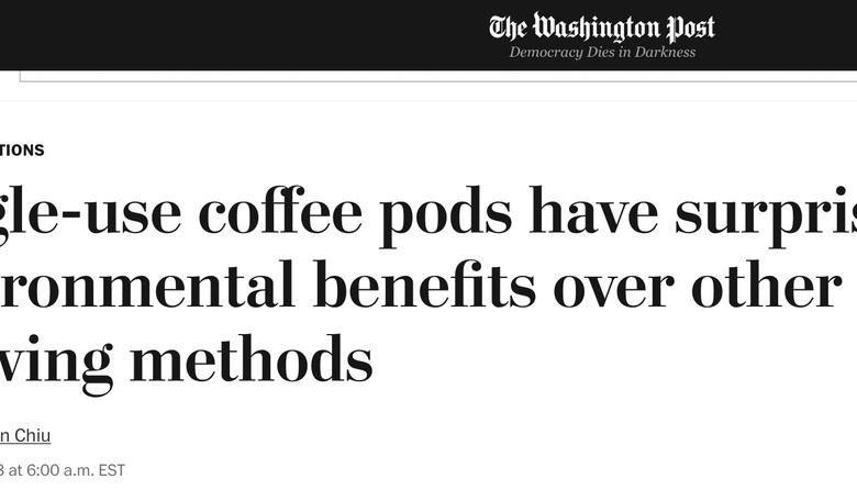 Keurig is saving the planet