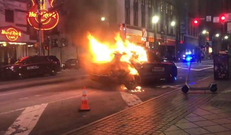 Atlanta rally for protester killed by police turns violent, six arrested