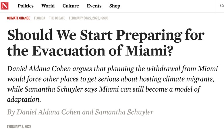 Time to evacuate Miami?