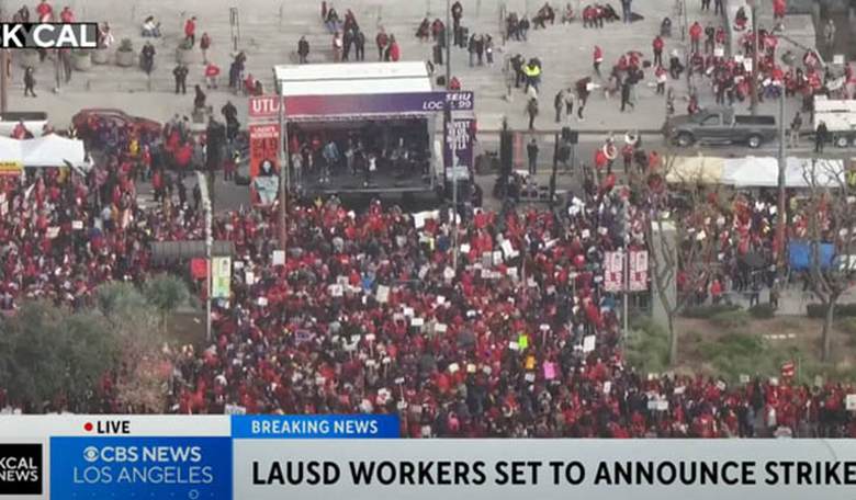 Teacher's unions set to strike in LA next week