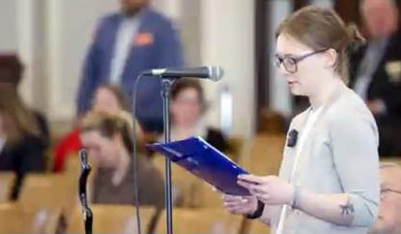 Detransitioner Katie Lennon testifies in favor of New Hampshire Parental Rights