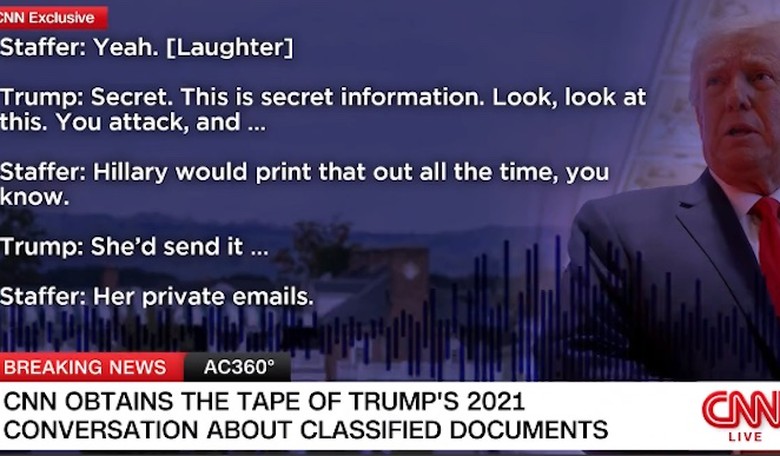 Trump: "Deranged" special counsel leaked audio that contradicts answer to Baier