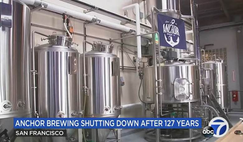 Anchor, a 127-year-old brewery in San Francisco, is closing for good
