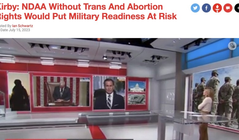 Republicans didn't "insert" culture war into Defense bill; Democrats did