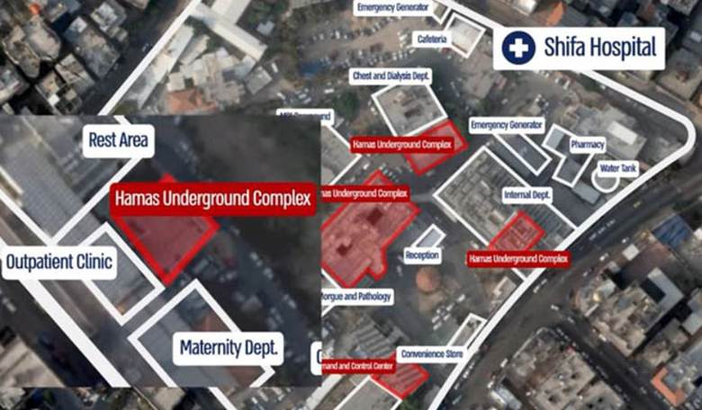 IDF: Hamas' Main Base of Operations is Beneath Shifa Hospital (Update)