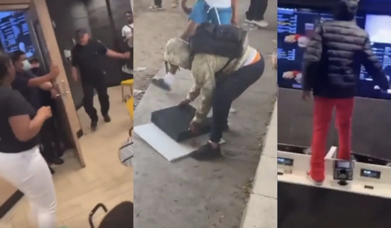 Teens Go Crazy and Cause a Small Riot Inside of a Los Angeles McDonald's