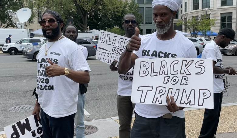 Black Trump Supporters Stunned Liberals Outside the Arraignment Hearing
