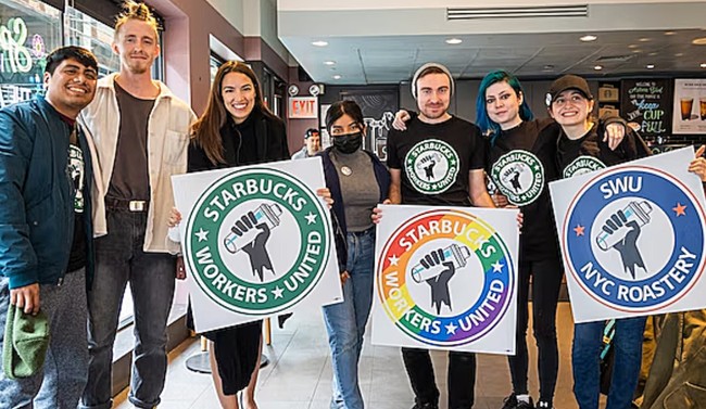 AOC-Backed Starbucks Union Cheers for Hamas Terror Attacks