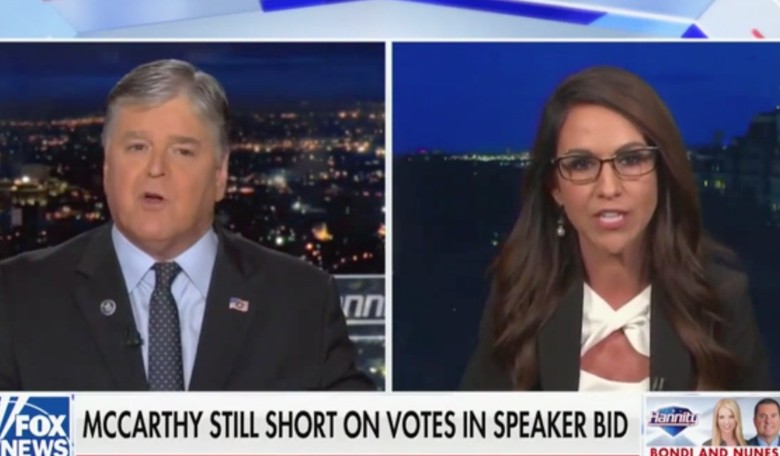 'Can I Finish?': Hannity and Boebert Get Into Fiery Debate Over Speaker Standoff