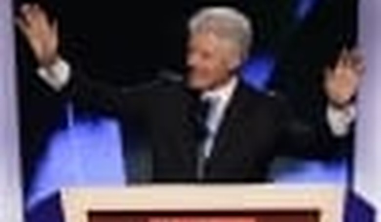 Live from DNC: Bill Keeps It Short