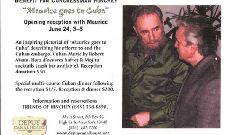 Campaign Shock: Democrat Rep. Maurice Hinchey Uses Meeting with Castro to Raise Money UPDATED