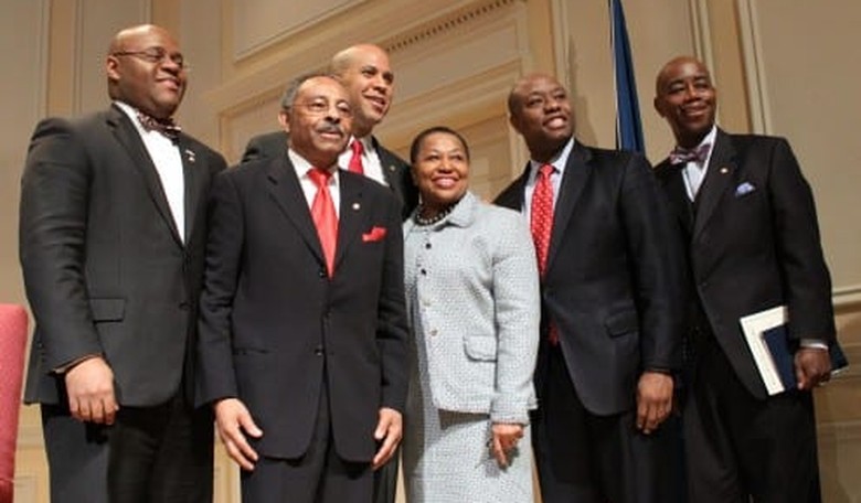 Black Senators Past and Present Challenge All to Aim High at Scott Event
