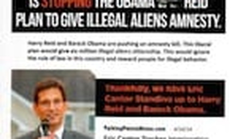 (UPDATED) Rep. Gutierrez (D-IL) Spokesman: 'We're Aware Of Cantor's Anti-Amnesty Mailer'