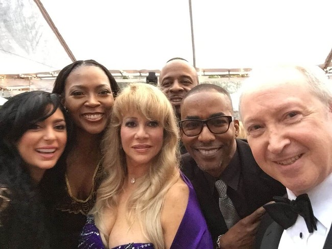 Aubrey Chernick and guests at the 2015 Oscars Party