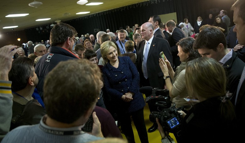 Hillary Hit With Email Question at Rope Line in Iowa