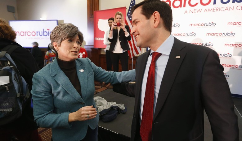 Ernst Gives 'Near and Dear' Rubio Glowing Review at Iowa Rally