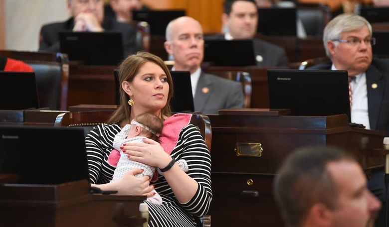State Rep. Takes Her Newborn Daughter to Work at the Ohio Statehouse